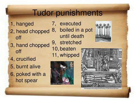 tudor punishments list